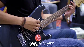SQUIER AFFINITY SERIES HH STRATOCASTER WITH LAUREL FB IN CHARCOAL FROST METALLIC : Nafiri Music