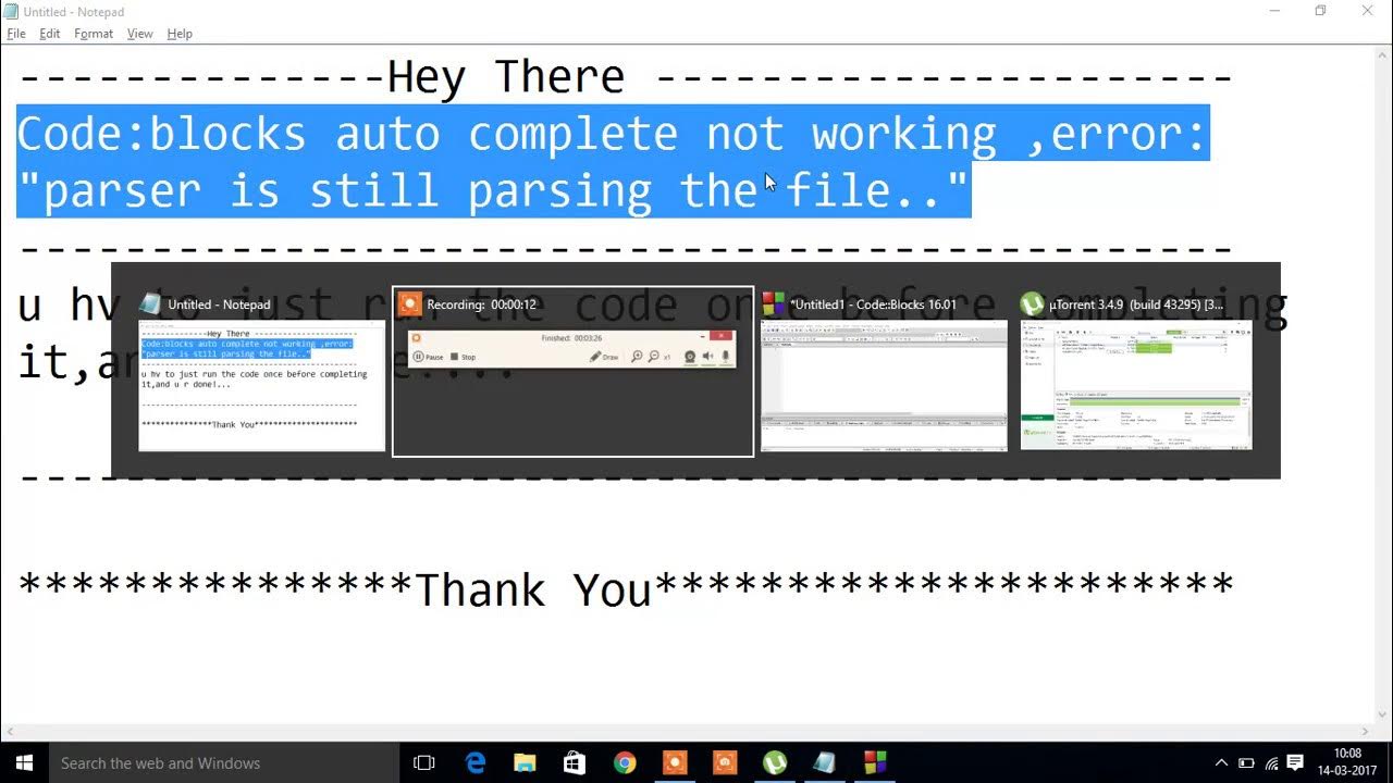 code blocks auto complete not working!! FIX - YouTube