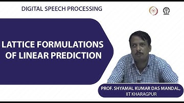 Lattice Formulations of Linear Prediction
