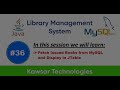 Part 36 -Library Management System in Java Swing | Fetch Issued Books from MySQL & Display in JTable