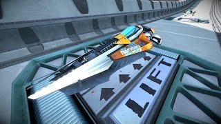 6 Minutes of Wipeout Omega Collection Gameplay in 4K 60fps - PSX 2016 screenshot 5