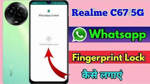 how to lock whatsapp in realme c67, realme c67 whatsapp lock