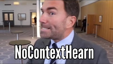 Eddie Hearn No Context Compilation