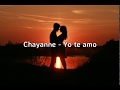 Chayanne - Yo te amo (Letra)