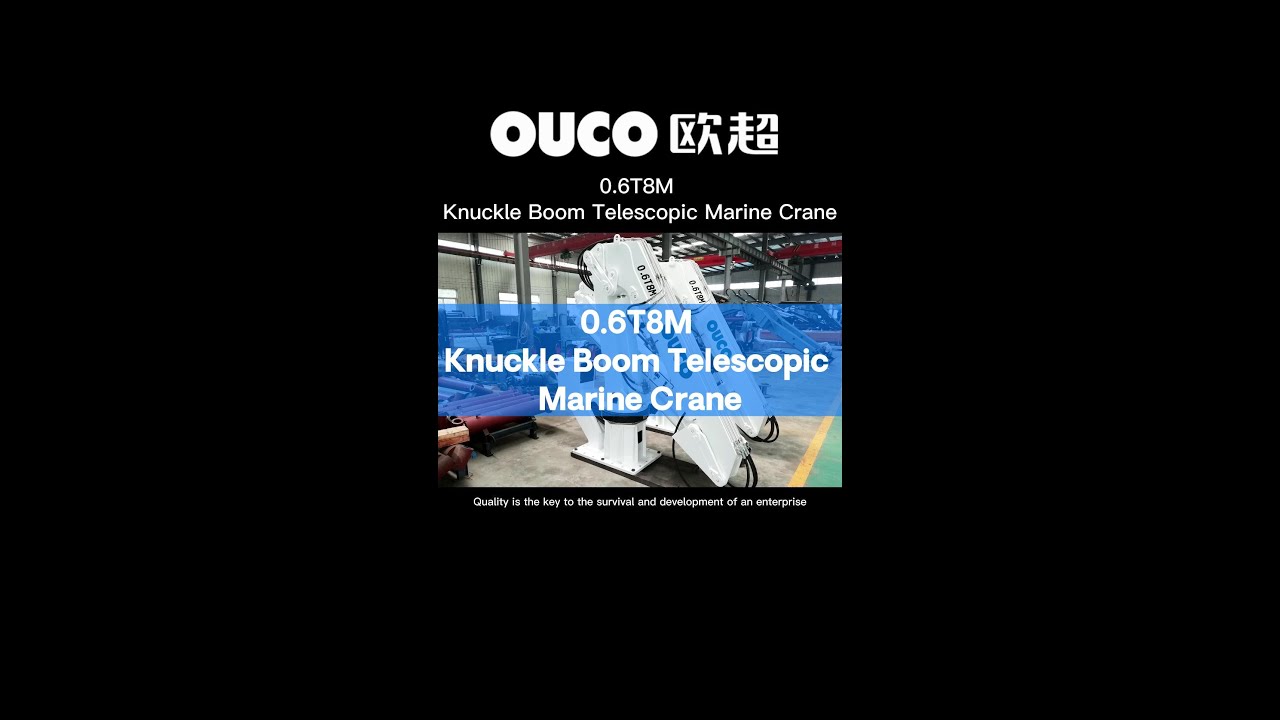 0.6T8M Knuckle Boom Telescopic Marine Crane