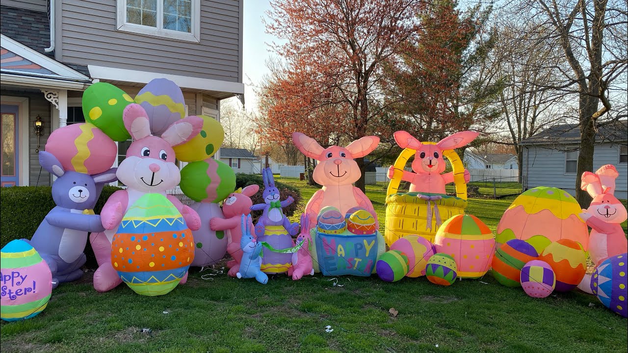 Official 2020 Easter Airblown Inflatable display YouTube