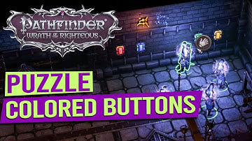 Colored Buttons on the Wall Puzzle (Shield Maze) - PATHFINDER WRATH OF THE RIGHTEOUS