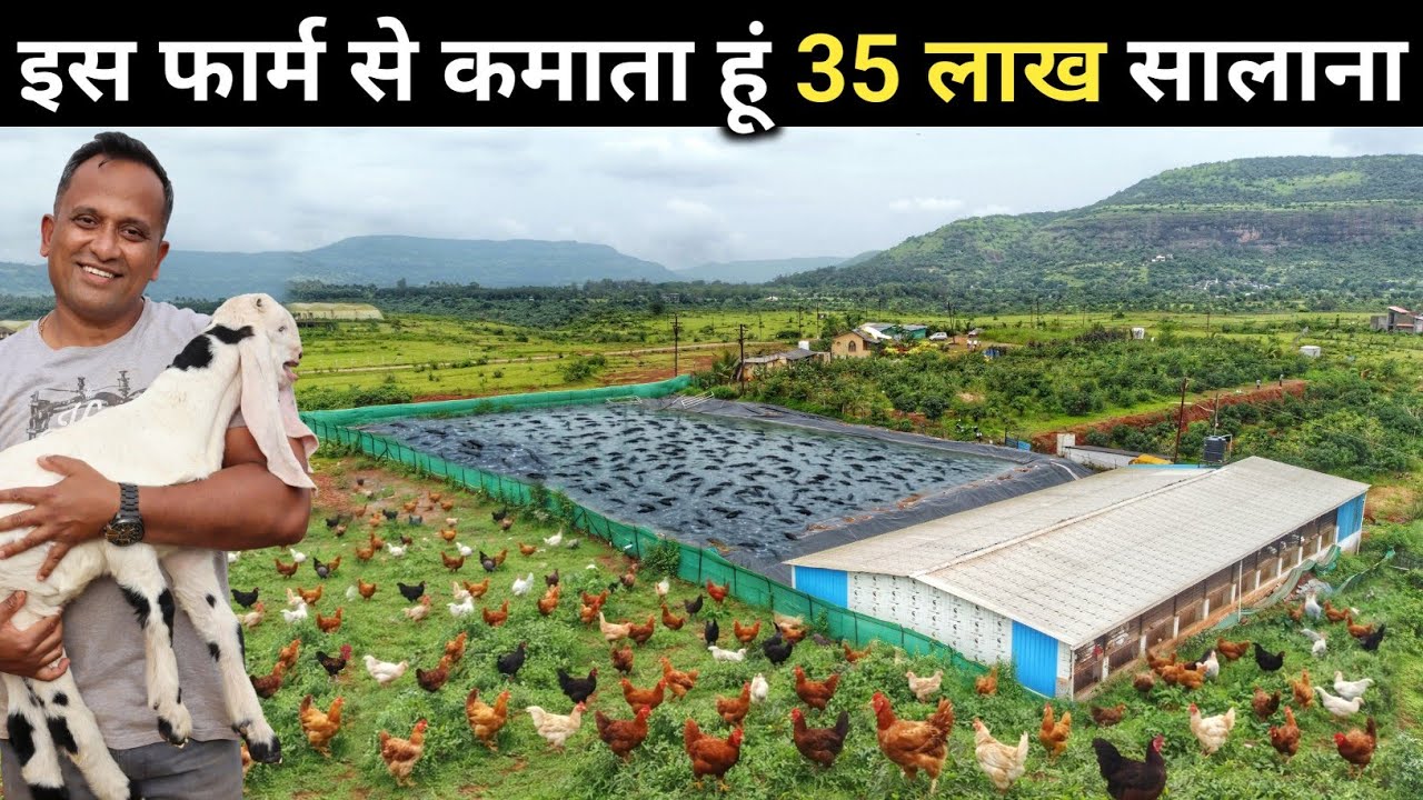 बकरी + देशी मुर्गी + मछली का अनोखा फार्म | Integrated Farming | Goat Farm | Fish Farm | Poultry Farm