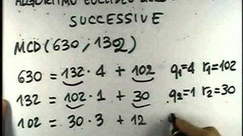 10. Numeri primi, Teorema della fattorizzazione unica, algoritmo euclideo