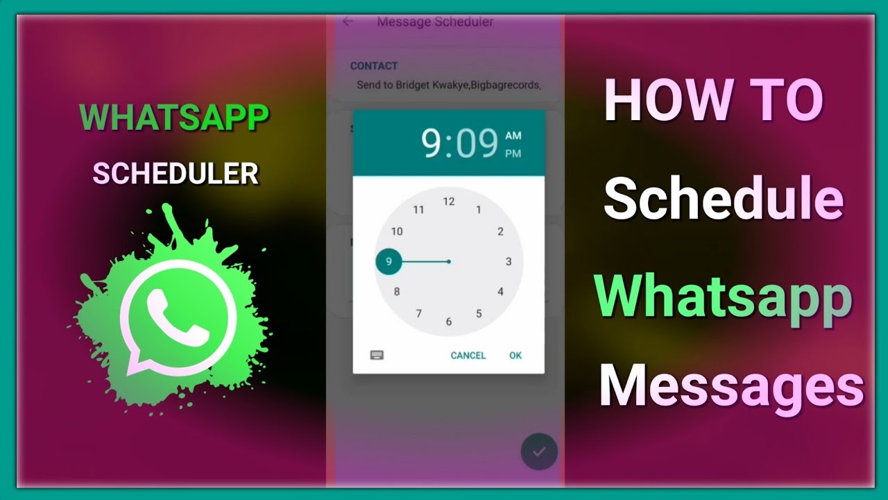 How to Schedule WhatsApp Messages. - YouTube
