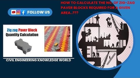 How to Calculate Number of PAVER BLOCKS required for a given AREA..???    #viral #trending #civil