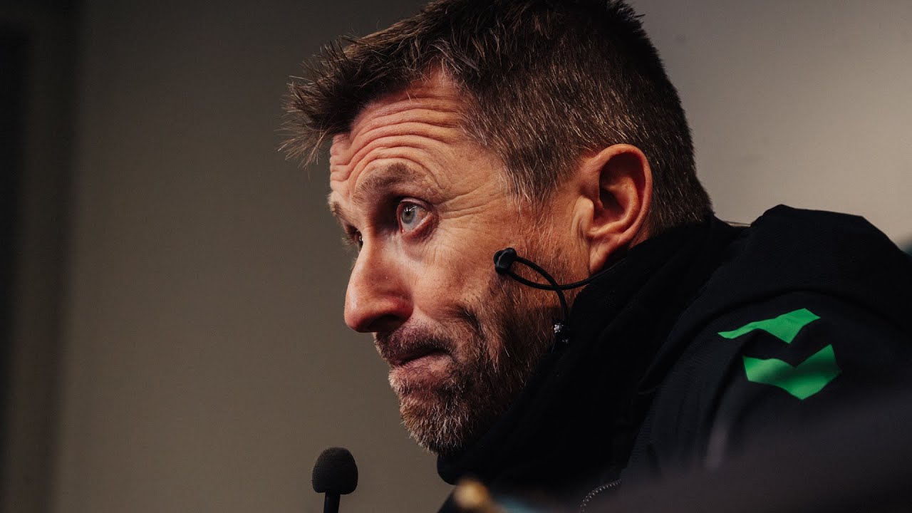 Aïmen Moueffek et Eirik Horneland en conf' de presse avant 