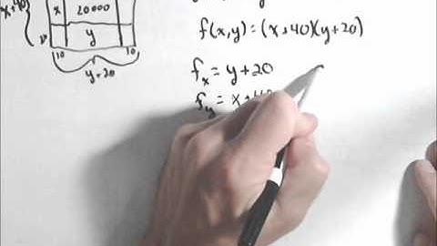 Constrained Optimization - Lagrange Multipliers, Example 1