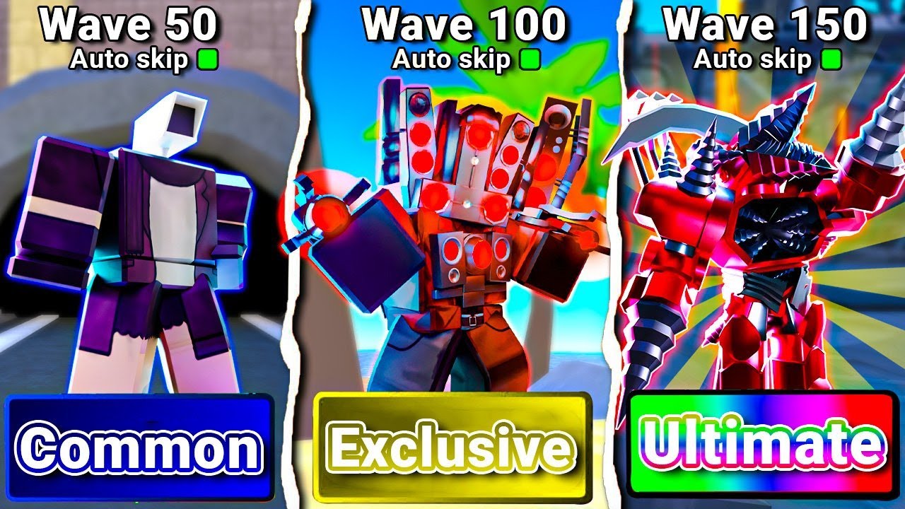 BI HUỲNH THỬ THÁCH SỬ DỤNG UNIT TỪ BASIC ĐẾN EXCLUSIVE VƯỢT NIGHTMARE TRONG TOILET TOWER DEFENSE