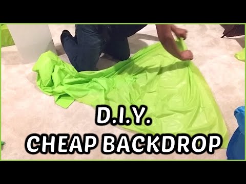 DIY: CHEAP BACKDROPS USING PLASTIC TABLECLOTHS | DIY CHEAP PHOTOGRAPHY BACKDROP | DIY CHEAP BACKDROP