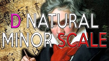 D NATURAL MINOR SCALE in 30 SECONDES - ANIMATED MUSIC THEORY TUTORIAL