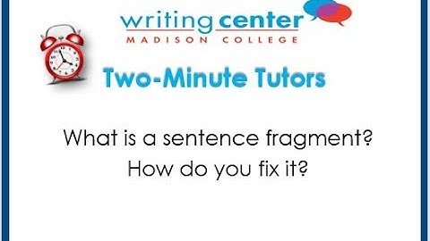 Fixing Comma Splices