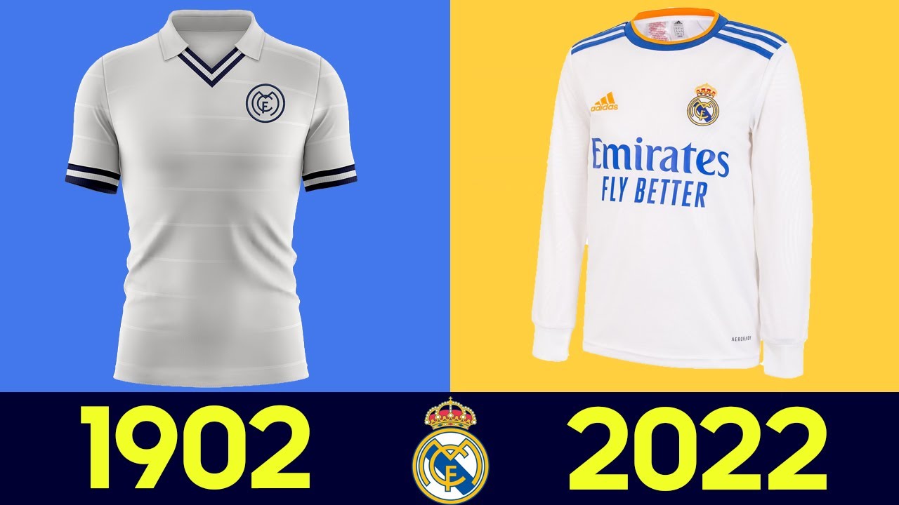 The Evolution of Real Madrid Football Kit 2021-22 - All Real Madrid Football Jerseys in History 2022