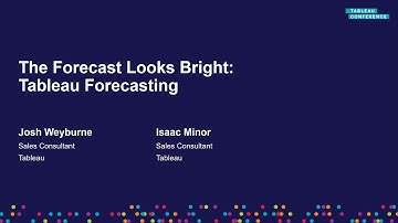 The forecast looks bright | Tableau forecasting