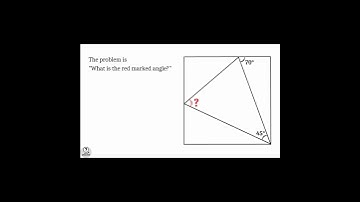 Find the Missing Angle | Triangle inside Square problem | Advanced math problems | Mathematics