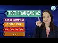 Test franais a2  prueba de francs nivel a2