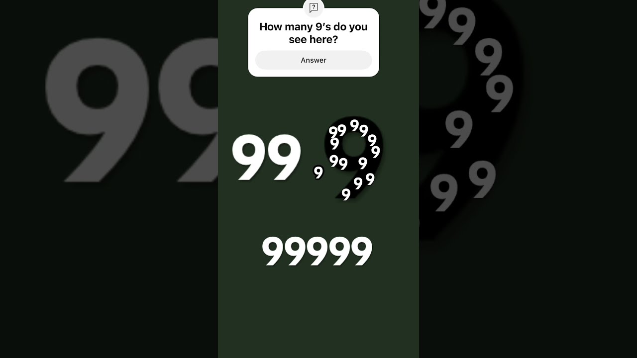 How Many 9 S 