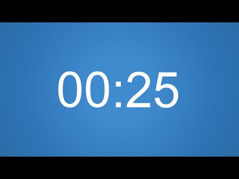 25 Seconds Countdown Timer 4K