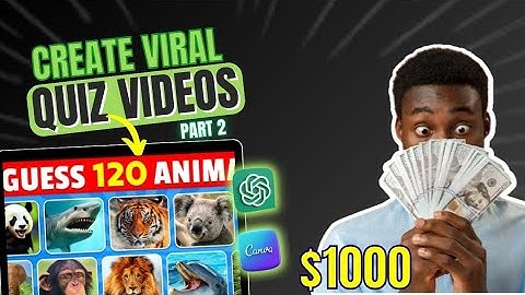 Create Viral Quiz Videos for Free Using ChatGPT and Canva | MCQ Quiz Videos Bulk Create Part 2