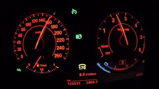 2016 BMW 120d xdrive 190 HP F20 fuel consumption 140/160/180 km/h