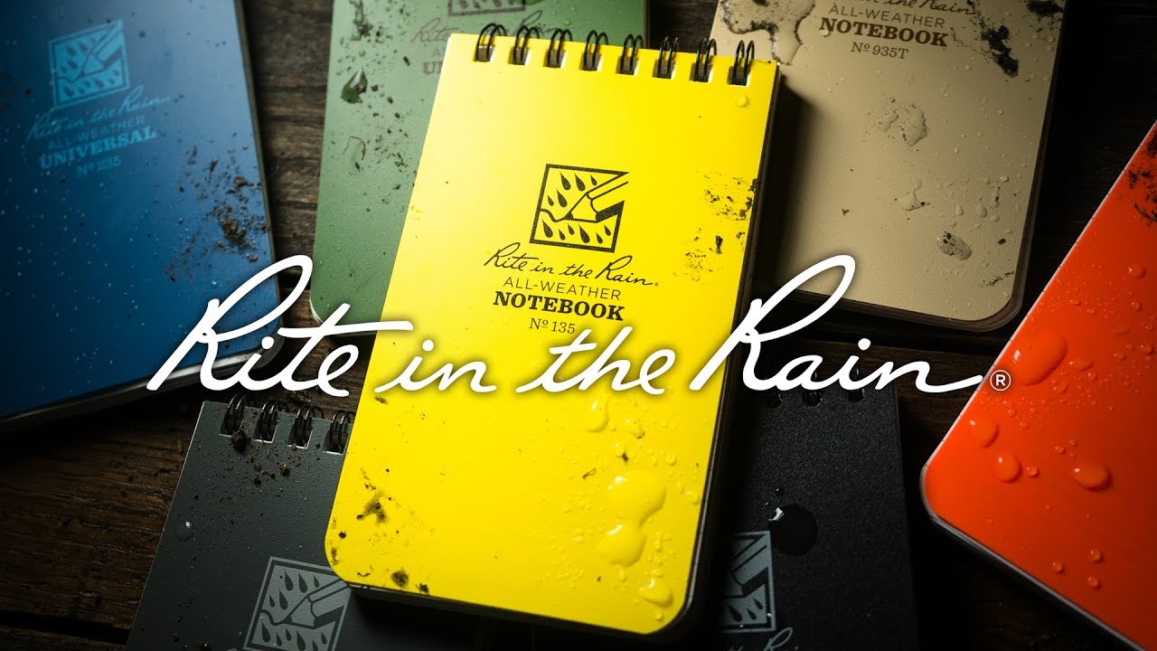 1冊】『DB X RITE IN THE RAIN YELLOW WATERPROOF NOTEPAD』~DB× RITE