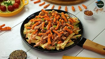 Dhmakaydaar Loaded Fries Recipe By SooperChef (Kurkure Jhatpat Jugaar)