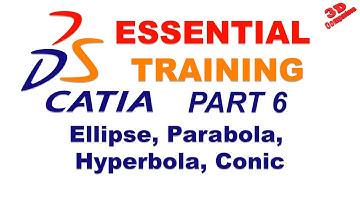 CATIA - Essential training - 006 Ellipse, Parabola, Hyperbola, Conic