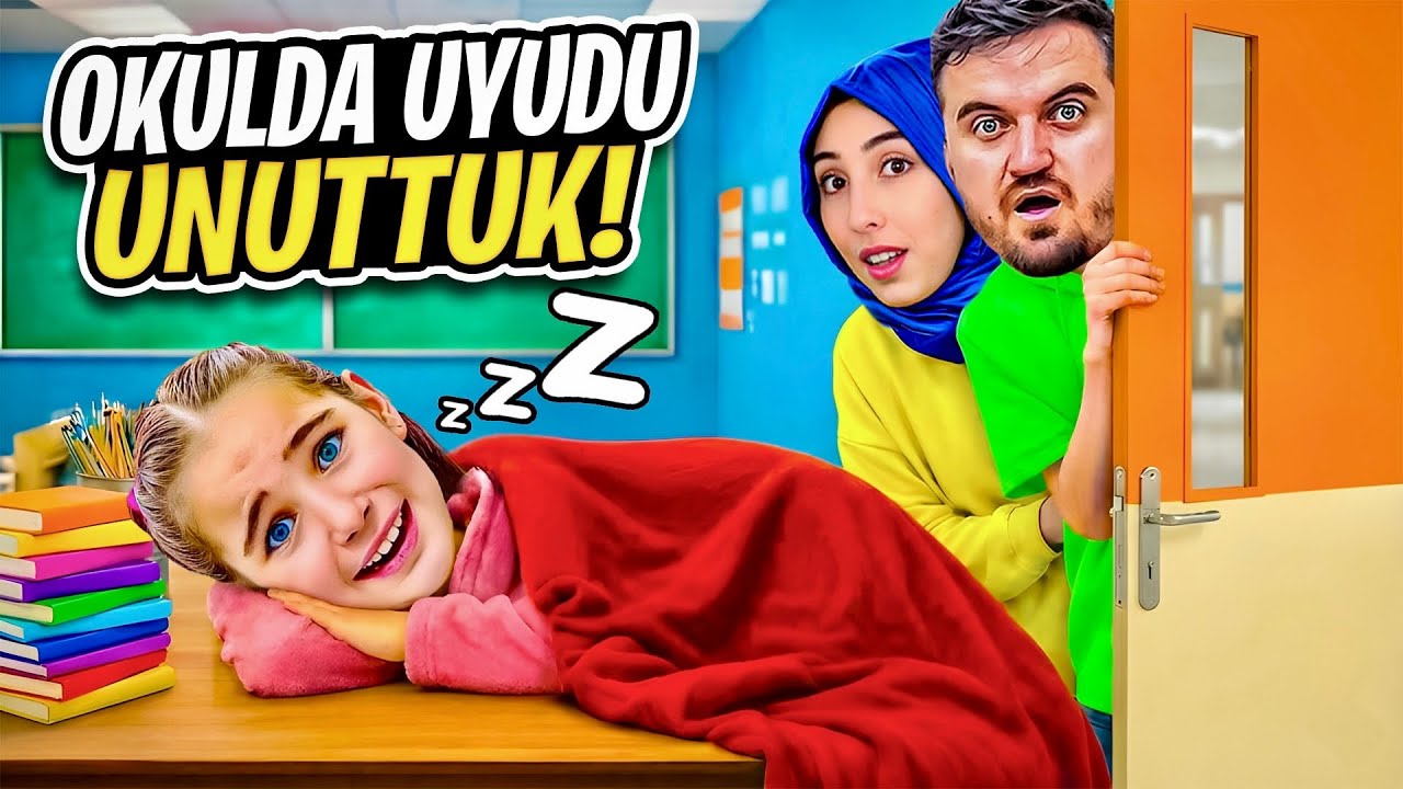 ELİF SİNEM OKULDA UYUDU KALDI !! EYVAH UNUTTU EVE GELMEDİ SINIFTA KİLİTLİ KALDI !! 