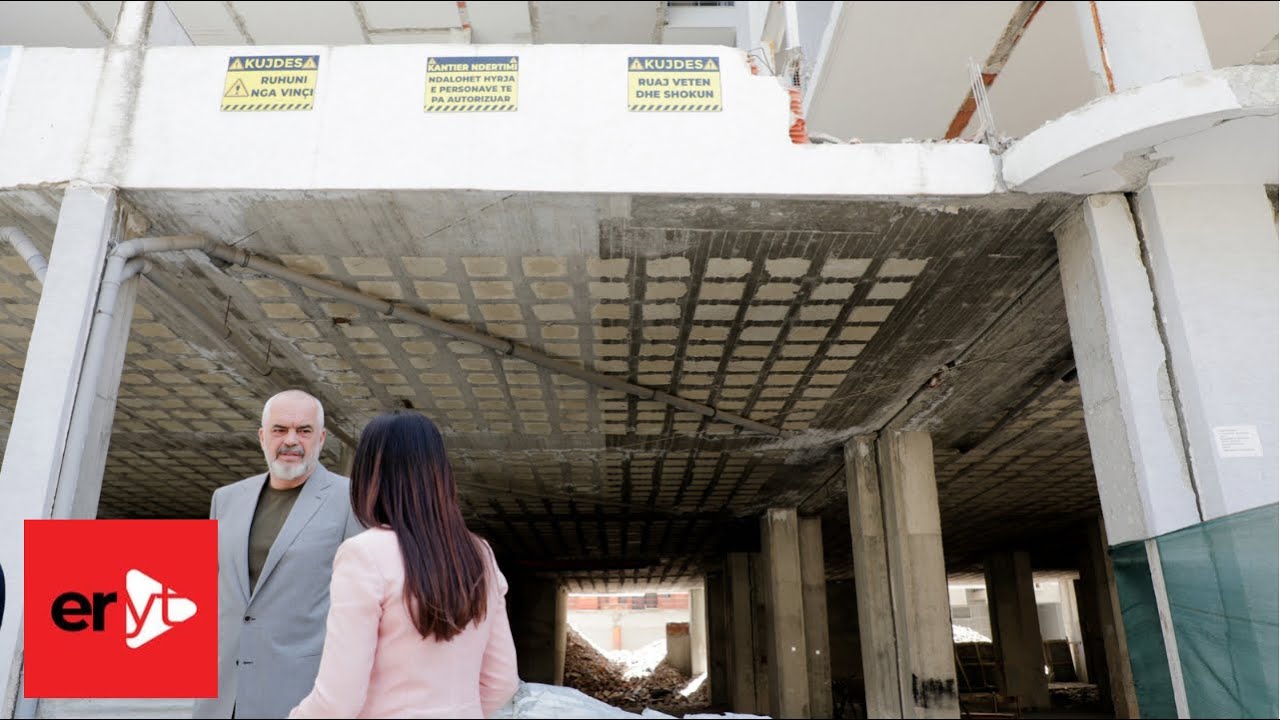 Kryeministri Edi Rama - Durrës, vijon puna për riparimin e pallateve me dëmtime të rënda DS4