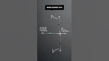 Simple three part VCA (using diodes as voltage controlled resistors) #synth #electronics