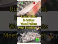 Russia Client in Action: Pallets Meet Shredder #WoodShredding #IndustrialMachines #RussianClients