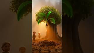 Magical giant Hand helping people helping #aiart #tinyworld #cinematic