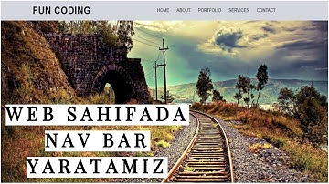 HTML va CSS ni praktika qilamiz | WEBSITE NAVBAR YARATISH.