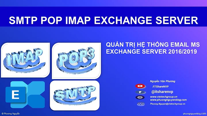 Cấu hình SMTP POP3 IMAP Exchange Server |  Configure SMTP Authentication, POP3, IMAP| Phương Nguyễn
