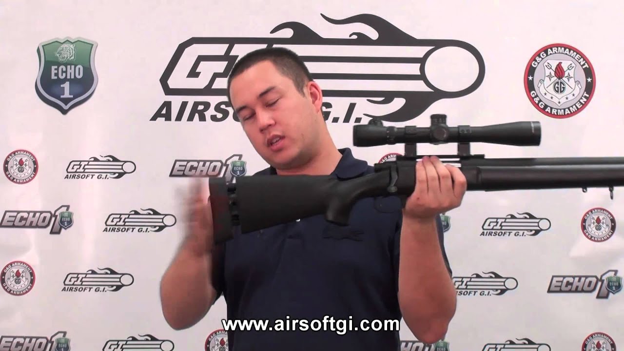 Airsoft GI Javelin Gun Works M24 Airsoft Sniper Rifle Review YouTube