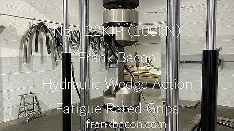 New 22KIP (100kN) Frank Bacon Hydraulic Wedge Action Fatigue Rated Grips 2020