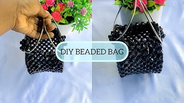 How to make a Mini Round Shaped BEADED BAG//DIY TUTORIAL