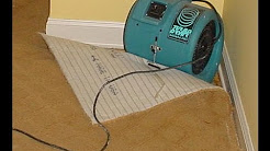 How To Dry a Flooded Wet Carpet, Water Damage, Flooded Carpet Drying