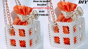 HOW TO MAKE BEADED BUCKET TUTORIAL/DICE BAG TUTORIAL( BEGINNER FRIENDLY HOW TO MAKE BEADE BAG/BASKET