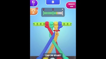 Tangle Master 3D 📱Gameplay Level 34 35 36 37 38 39 40 41 42 43 44 45 46 47 48 49 50