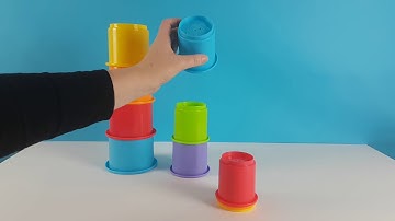 Learn colors and Numbers with Stacking Cup Animals - Educational Videos for Kids