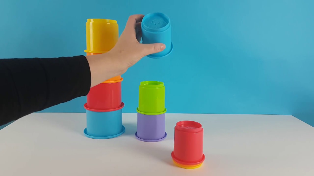 Learn colors and Numbers with Stacking Cup Animals Educational Videos