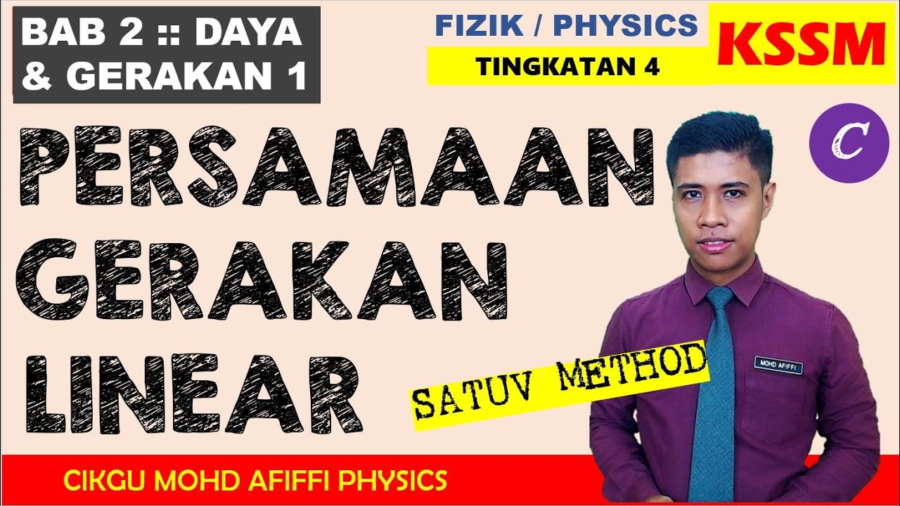 Daya Dan Gerakan 1 Fizik Spm Tingkatan 4 Kssm Bab 2 Bersama Cikgu Afiffie 18 25 Mac 2020 Cikgootube