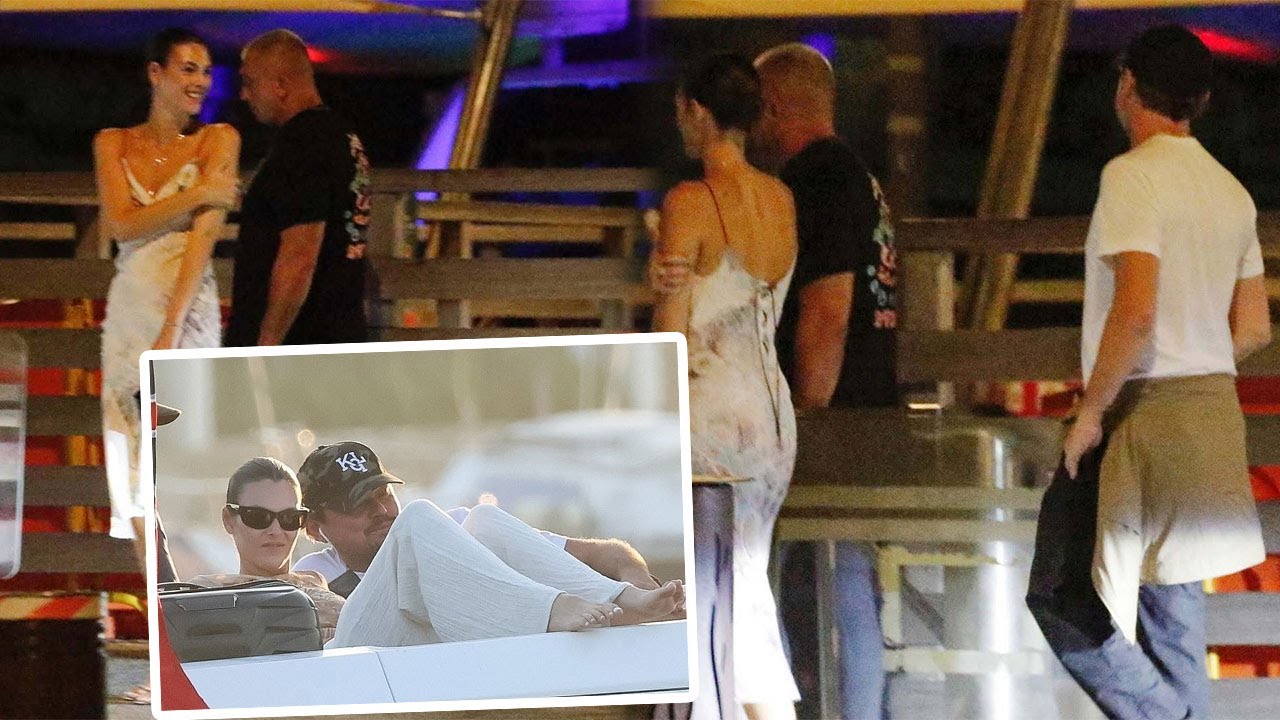 Leonardo DiCaprio date night with Vittoria Ceretti in St Tropez harbour😘🥂