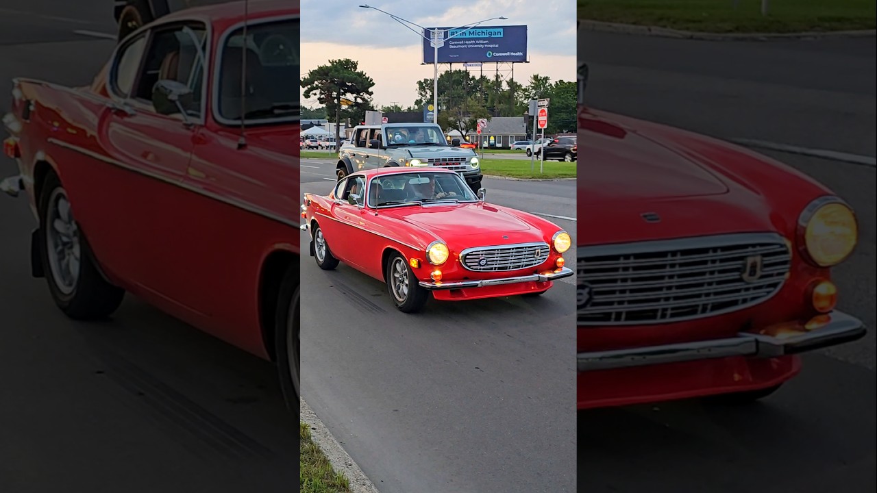 1970 Volvo P1800 Classic Car Drive By Engine Sound Woodward Dream Cruise 2024